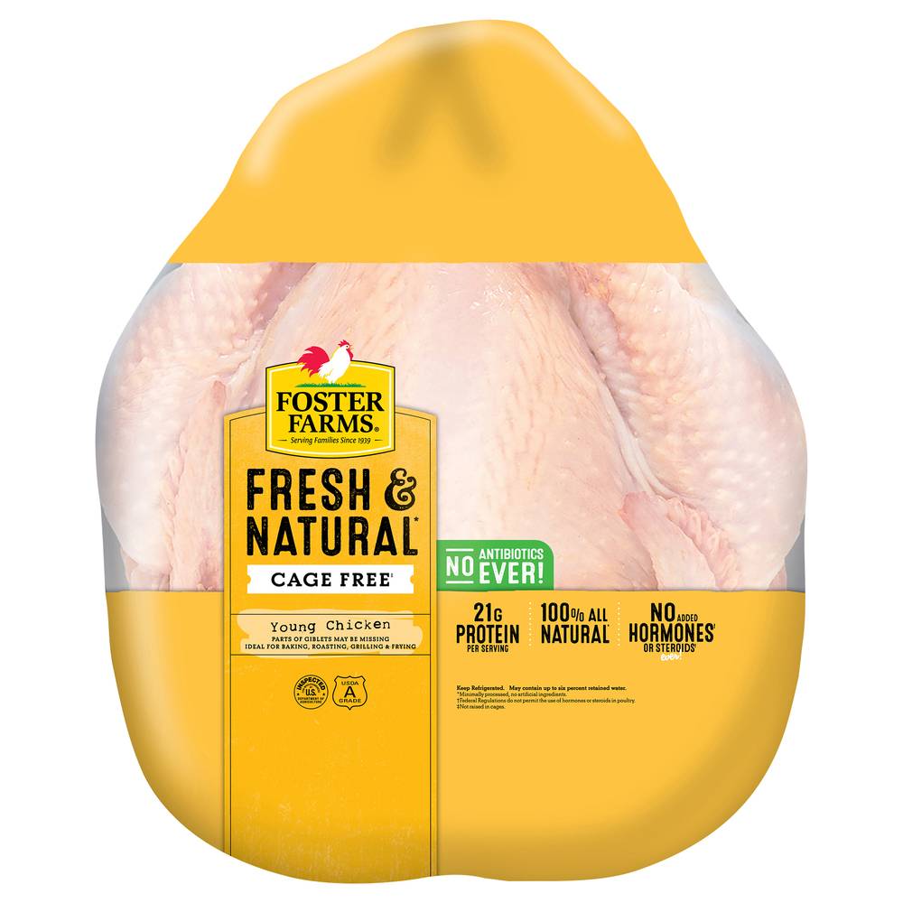 Foster Farms Fresh & Natural Whole Chicken Per Pound