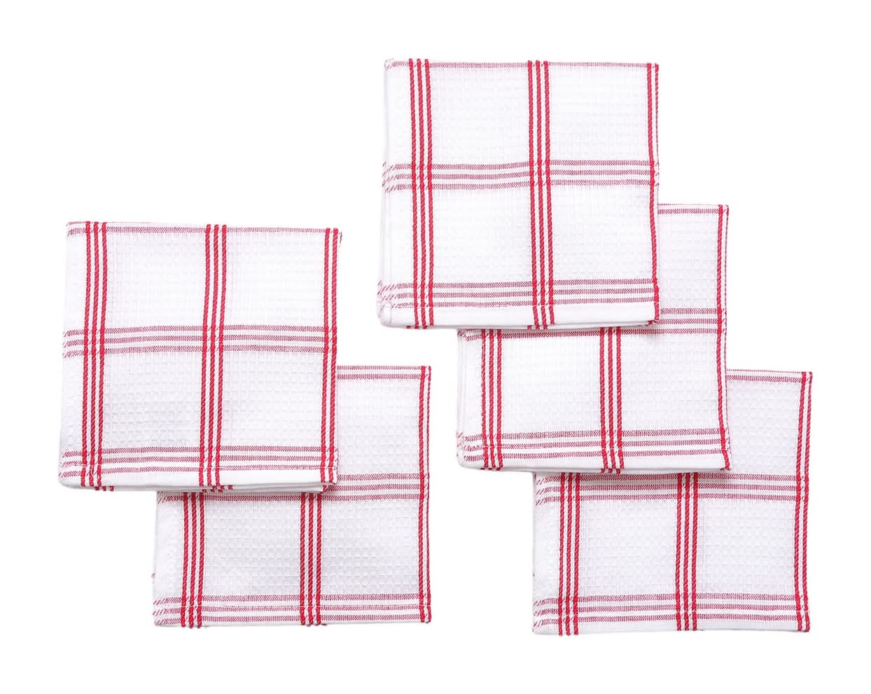 True Living Waffle Dishcloths 5 Ct - Assorted
