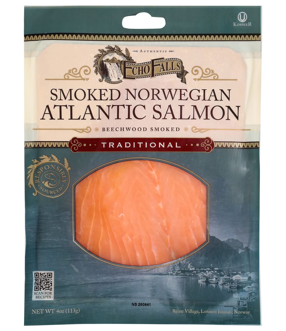 Echo Falls Smoked Norwegian Atlantic Salmon (4 oz)