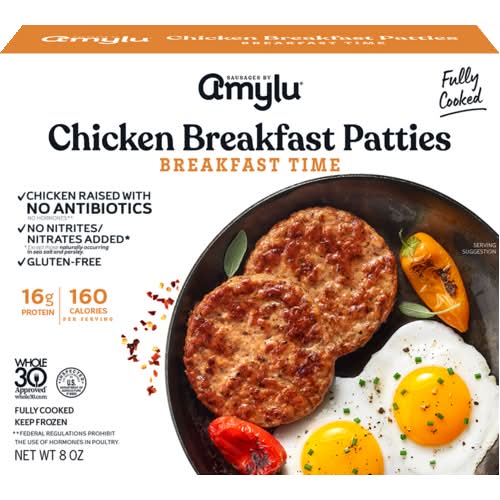 Amylu Breakfast Time Chicken Breakfast Patties