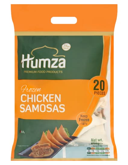 Humza Premium Food Products Frozen Chicken Samosas (650g)