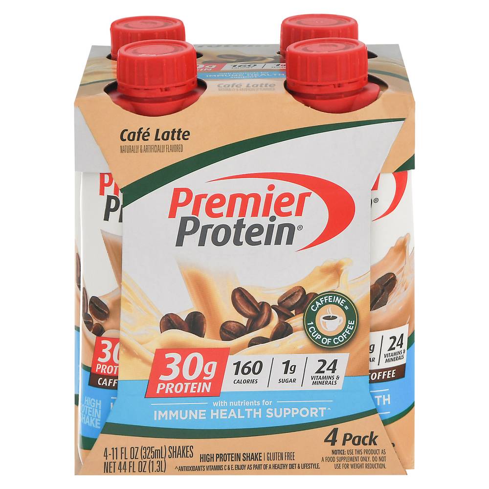 Premier Protein High Protein Shake (4 pack, 11 fl oz) (cafe latte)