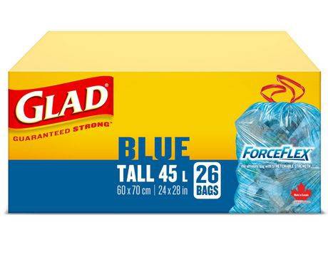 Glad Blue Tall Forceflex Garbage Bags (26 units)