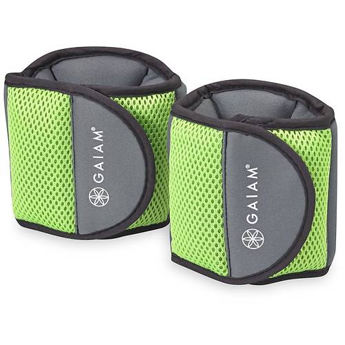 Gaiam Restore Mesh and Neoprene Ankle Weights, 2.5LB Each - 1.0 pr