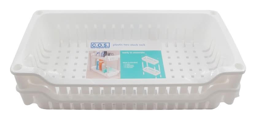 Two Stack Plastic Organizational Shelves