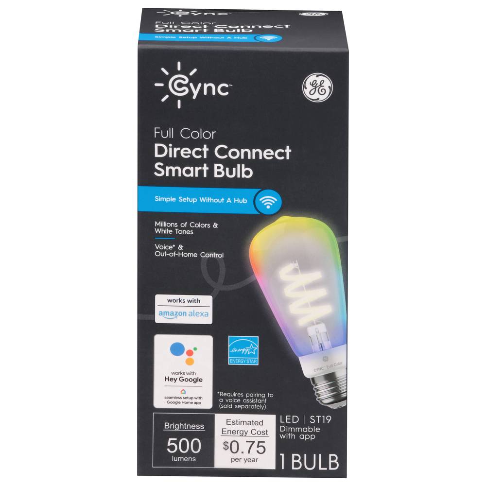 General Electric Cync Full Color Decorative Smart St19 Nondim 1pk