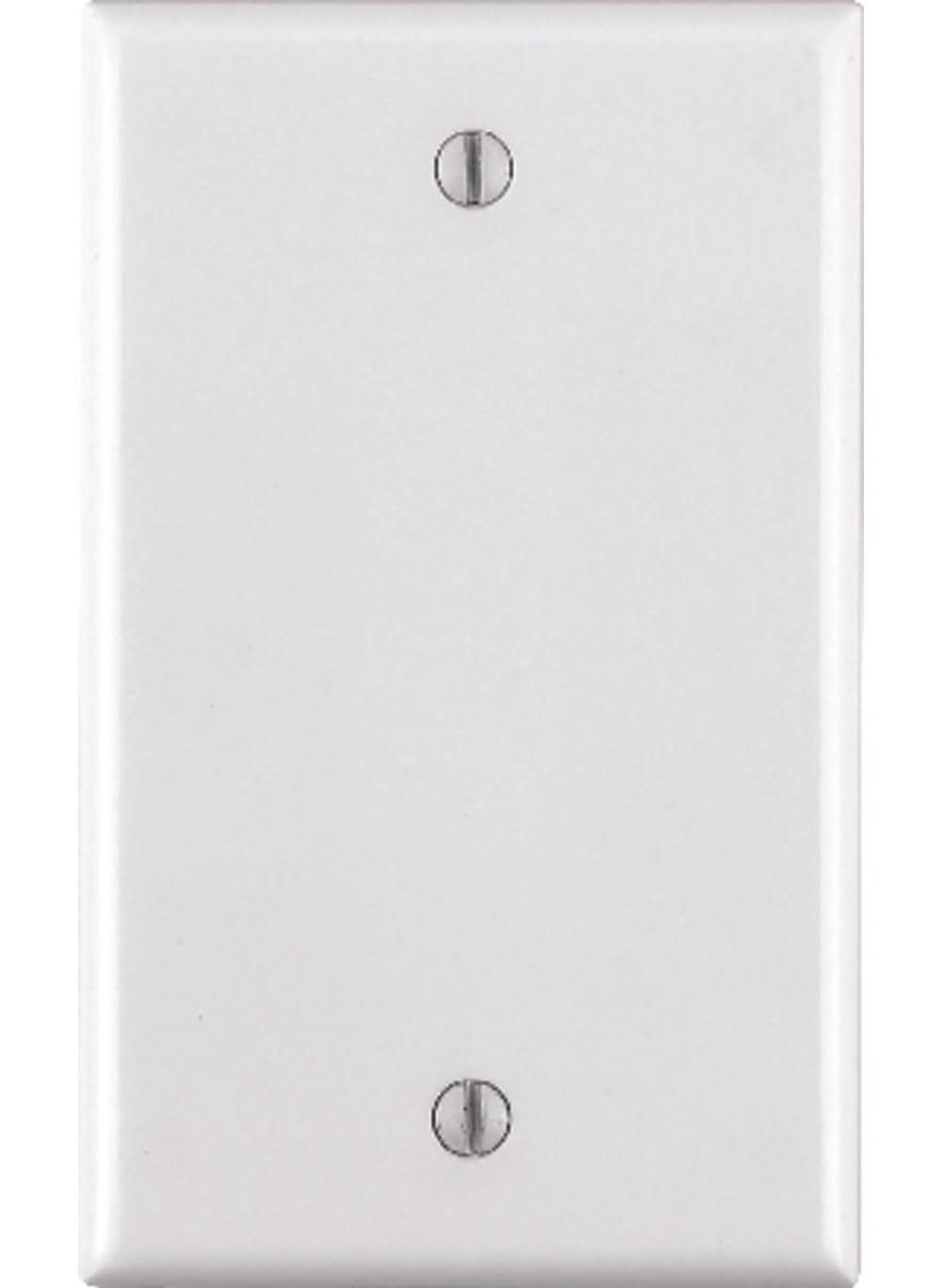 Leviton White 1 Gang Thermoset Plastic Blank Wall Plate 1 Pk