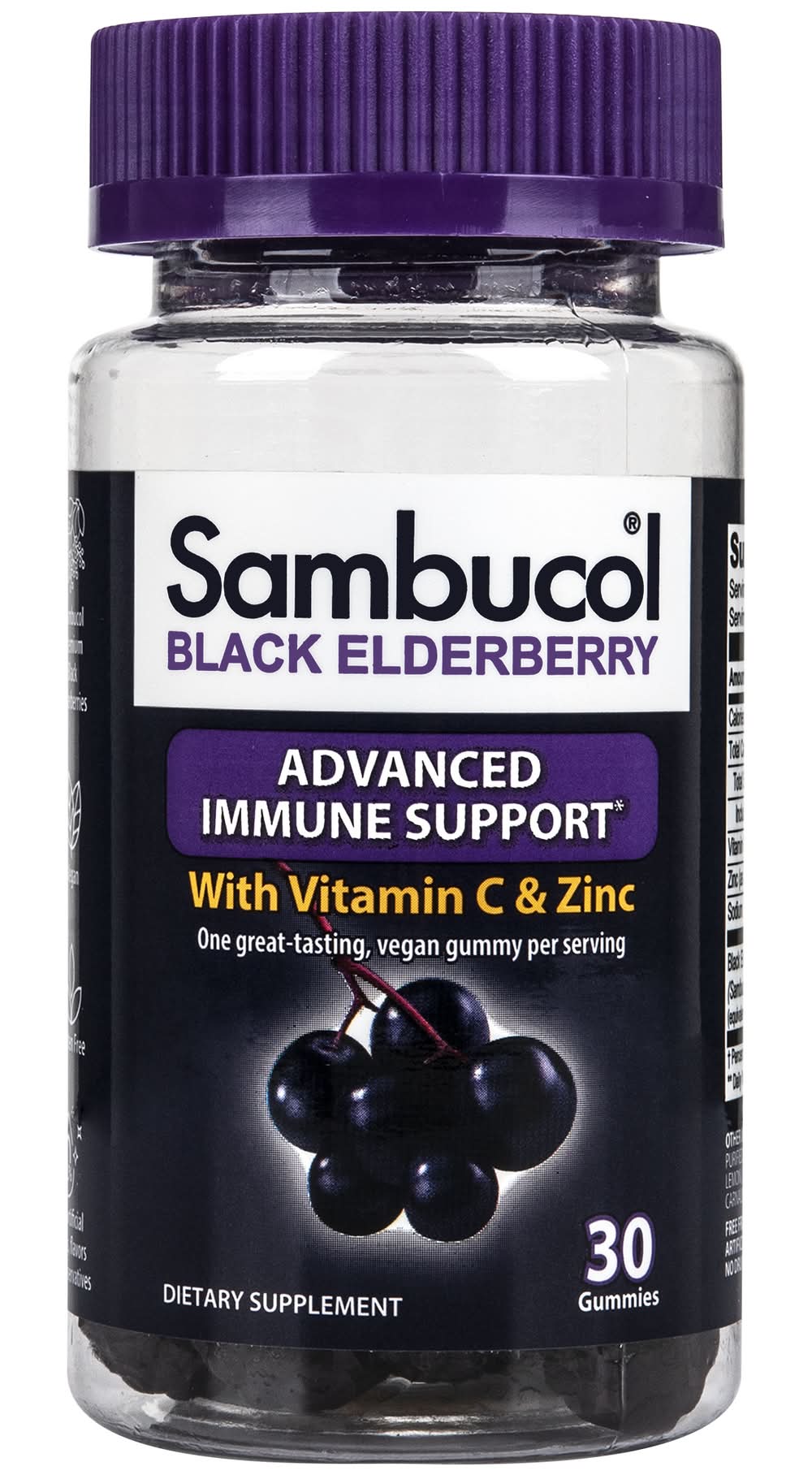 Sambucol Black Elderberry Supplement Gummies (3.8 oz)