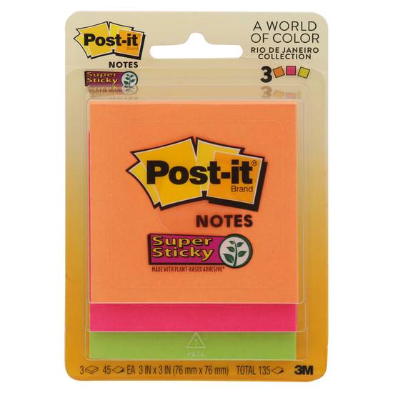 Post-It Super Sticky Notes ( 3 ct )