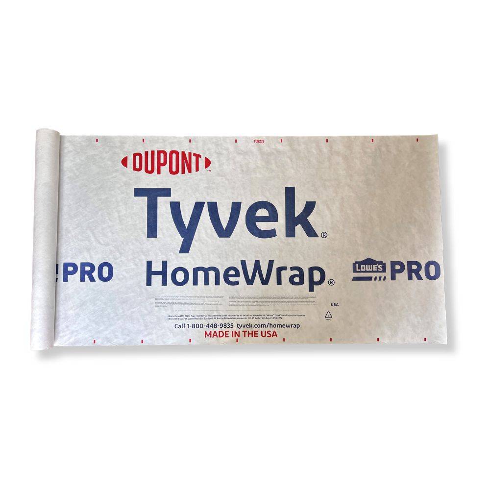 Tyvek 3-ft x 100-ft Water Resistant House Wrap (300-sq ft) | D15466691