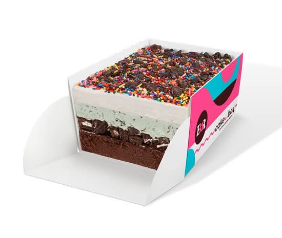 Mint Cookie Crunch Cake in a Box