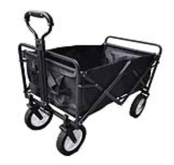 Folding Sports Wagon - Black