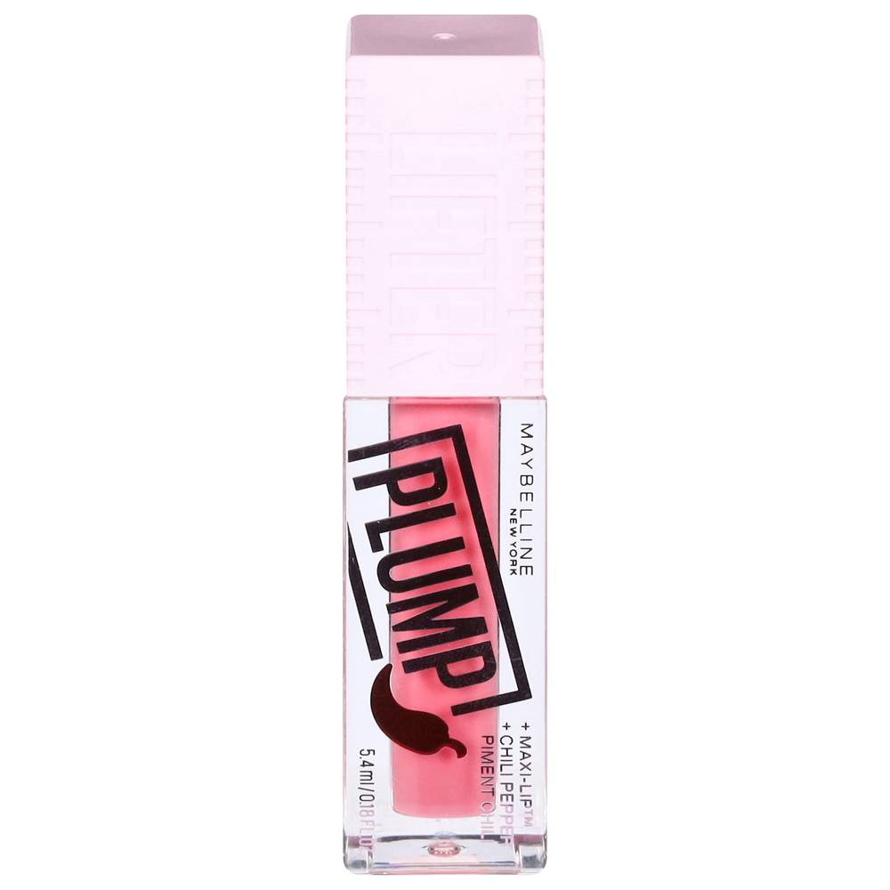 Maybelline Lifter Plump Lip Gloss, Blush Blaze (0.18 fl oz)