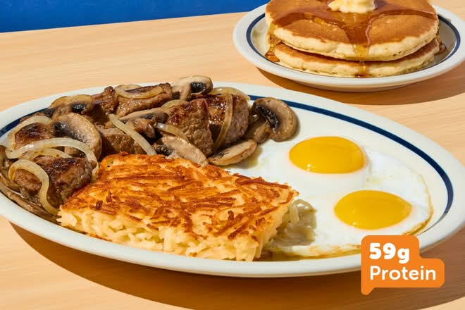 Sirloin Steak Tips & Eggs