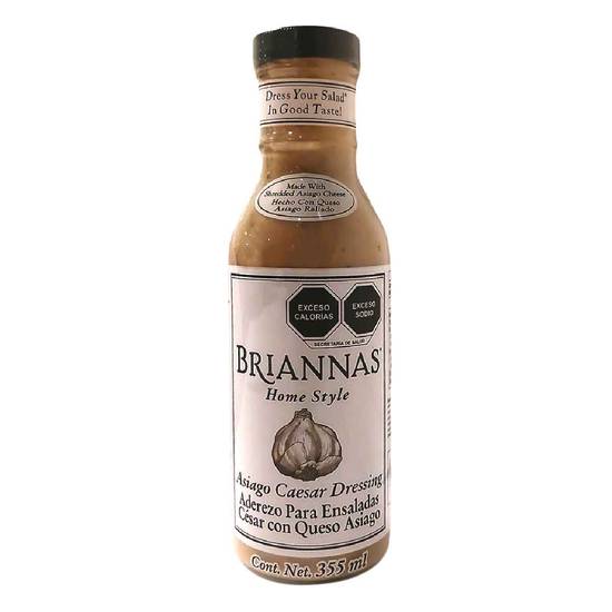 Brianna's aderezo césar asiago (botella 355 ml)