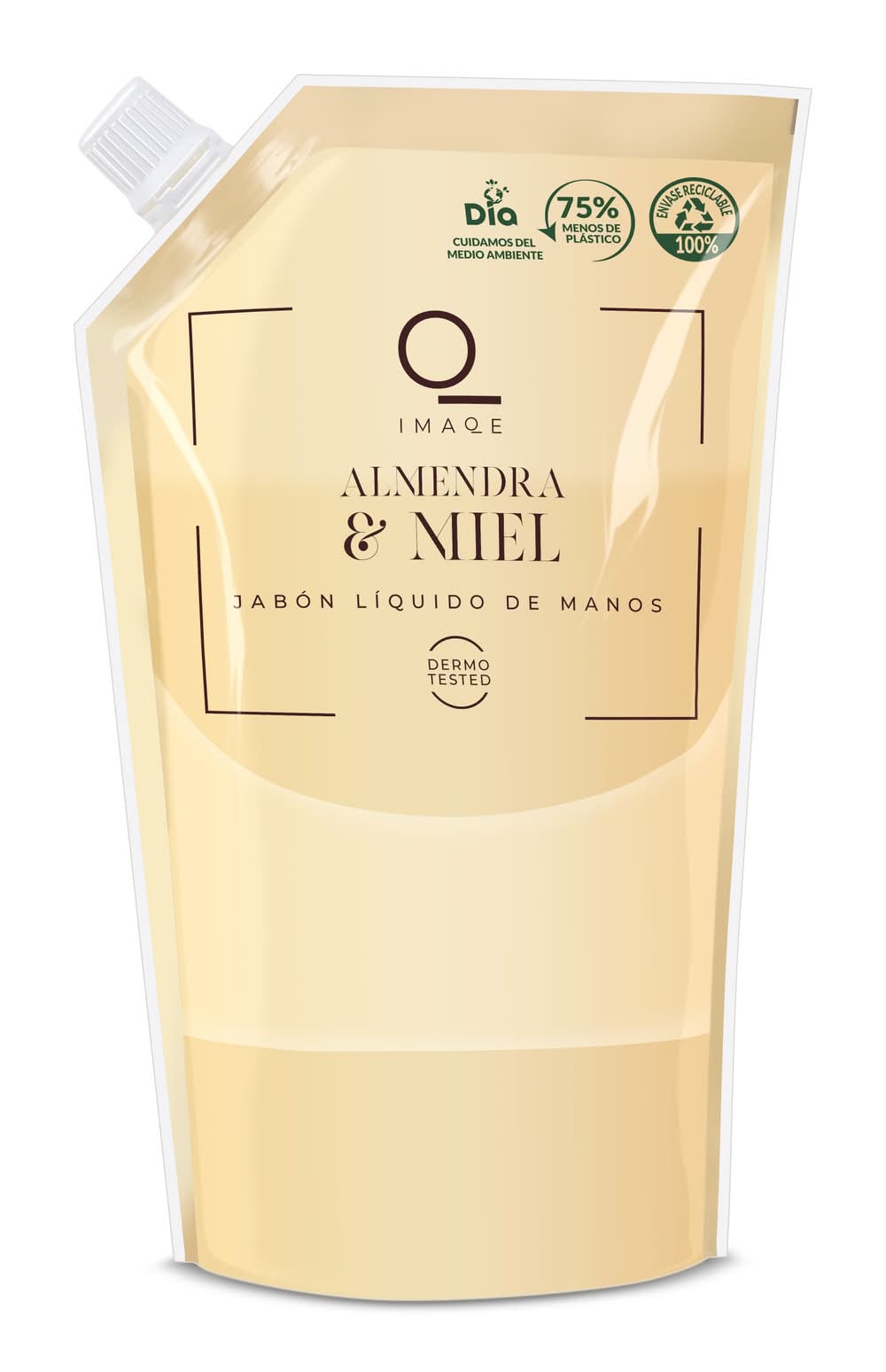 Recambio Jabón De Manos Almendra Y Miel Imaqe De Dia Bolsa 500 Ml