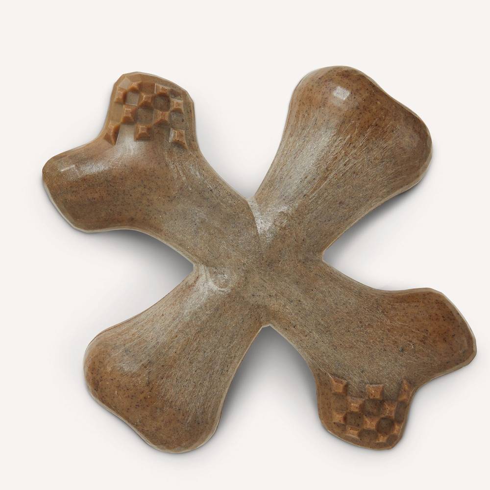 Joyhound Boss Bones Cross Chew Dog Toy (large/tan)