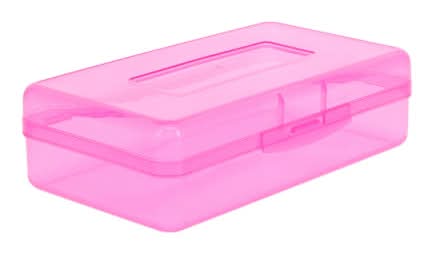 Plastic Art Storage Box Pink