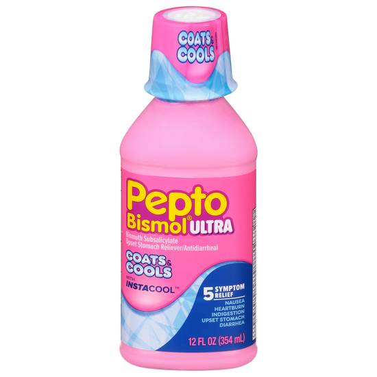 Pepto Bismol Ultra 5 Symptom Relief Upset Stomach Reliever/Antidiarrheal