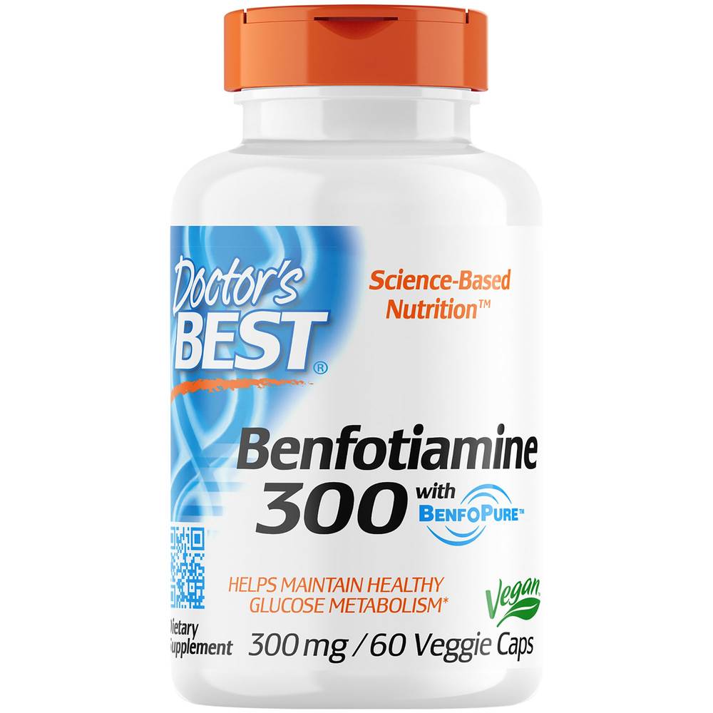 Benfotiamine - Vegan - 300 Mg (60 Vegetarian Capsules)