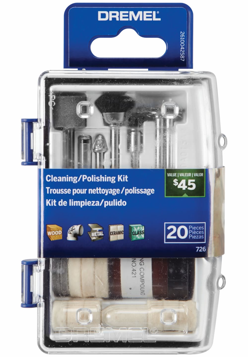 Dremel 20 -Piece Set Set Cleaning/Polishing Set