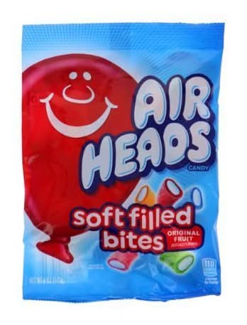 Airheads Original Fruit Soft Filled Bites Candy (6 oz)