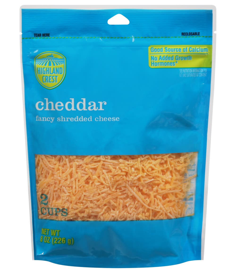 Highland Crest Cheddar Fancy Shredded Cheese (8 oz)
