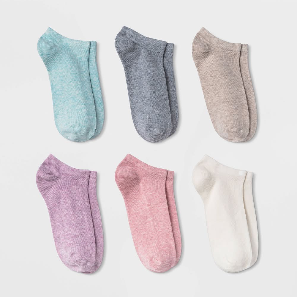 A New Day Low Cut Socks, Women, 4-10, Assorted (6 ct)