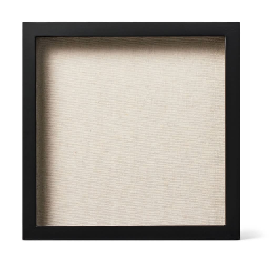 Mondo Llama Mdf Shadow Box Frame Unfinished Craft Kit, 12"x12" , Black