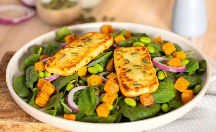 Grilled Haloumi & Roasted Pumpkin Salad