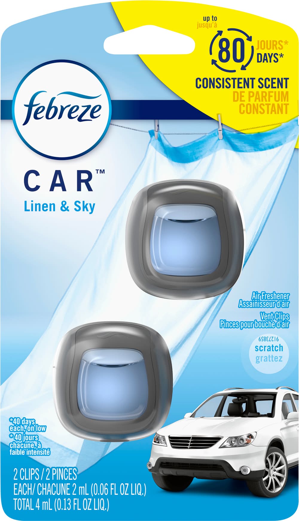 Febreze Car Linen & Sky Air Freshener (0.13 fl oz)