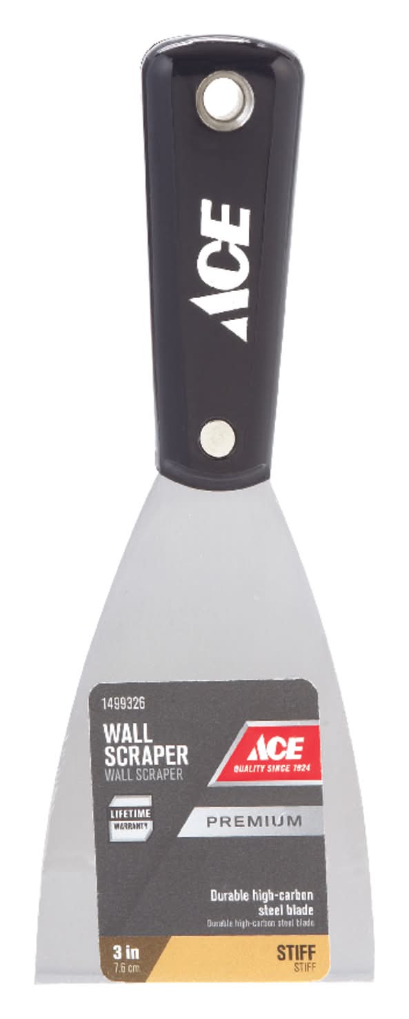 ACE 3 In. W Carbon Steel Stiff Wall Scraper