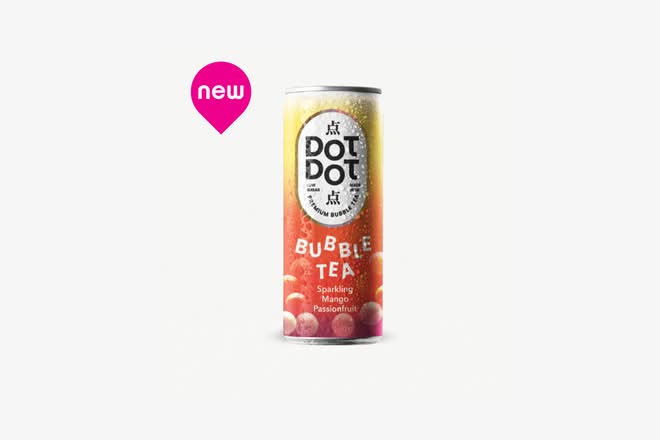 Sparkling Mango Passionfruit Bubble Tea