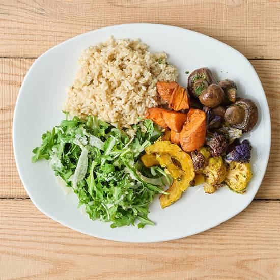 seasonal vegetable plate