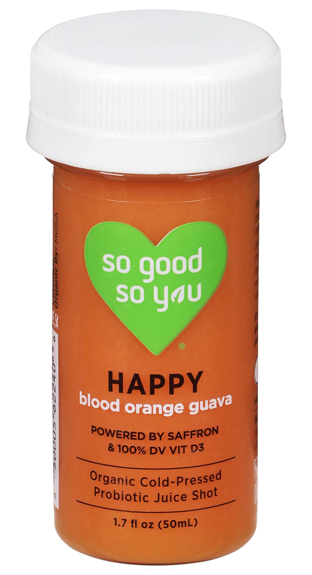 So Good So You Happy Blood Probiotic Juice Shot, Orange , Guava (1.7 fl oz)
