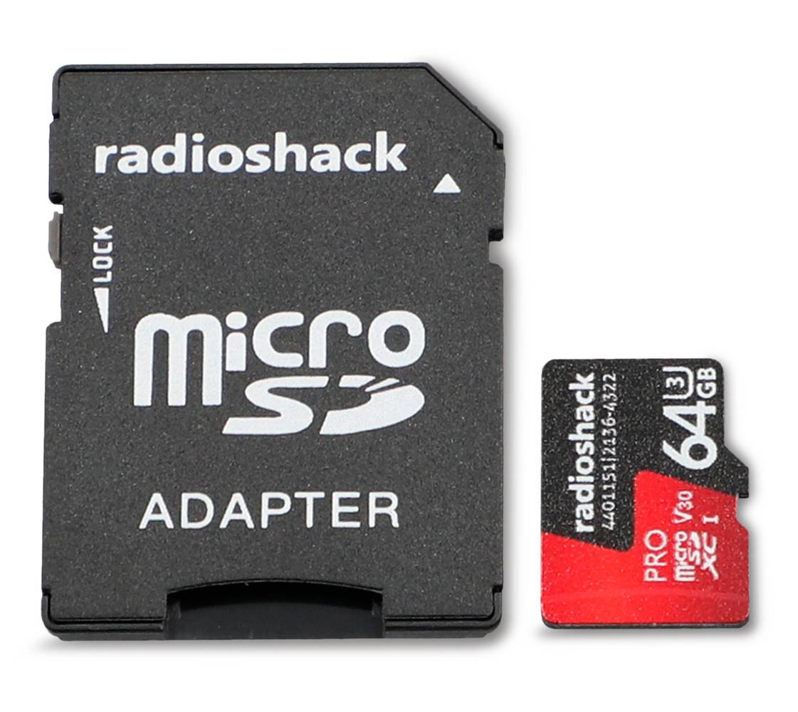 RadioShack · Memoria micro sd clase u3 v30