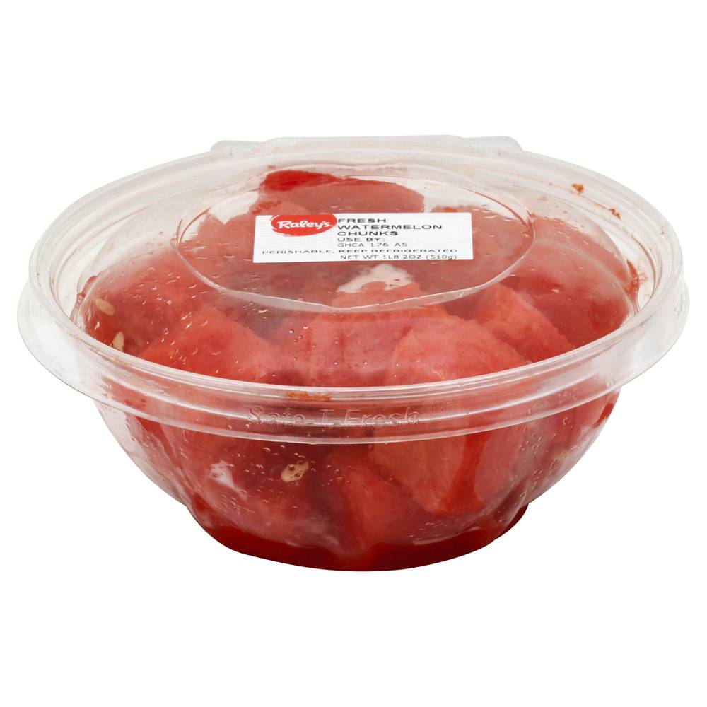 Raley'S Fresh Watermelon Chunks 18 Oz