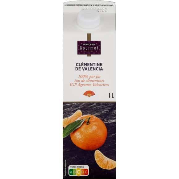 Monoprix Gourmet Jus De Clémentine De Valencia La Brique De 1 L