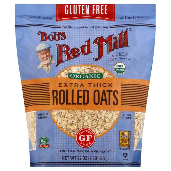 Bob's Red Mill Organic Gluten Free Extra Thick Rolled Oats (32 oz)
