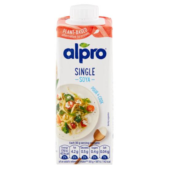 Alpro Soya Long Life Alternative To Single Cream 250ml