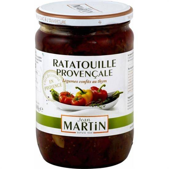 Plat cuisiné ratatouille provençale JEAN MARTIN - le bocal de 600 g