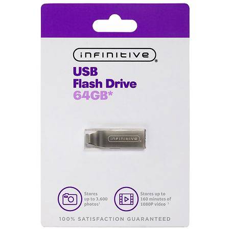 Infinitive USB Flash Drive 64GB - 1.0 ea