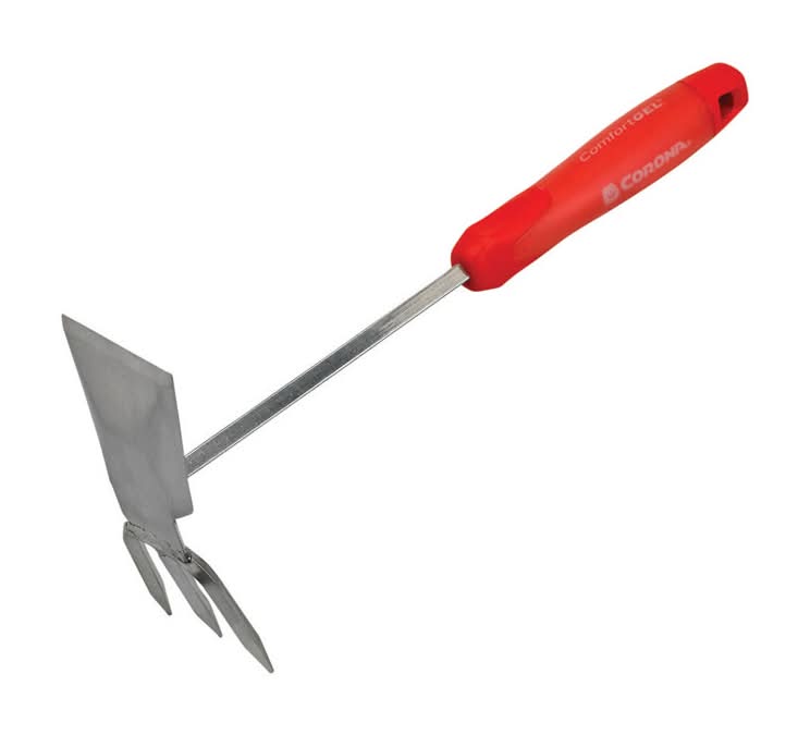 Corona Comfortgel Stainless Steel Cultivator Hoe 7 In. Steel Handle