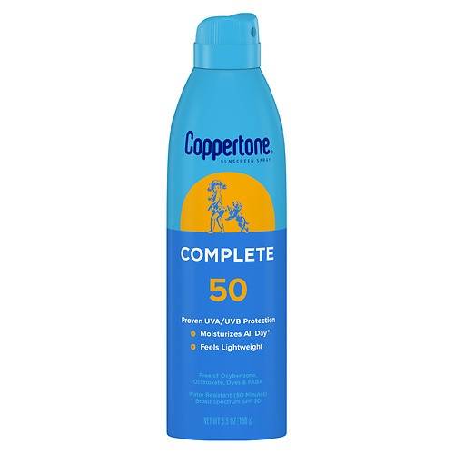 Coppertone Complete Sunscreen Spray SPF 50 - 5.0 oz