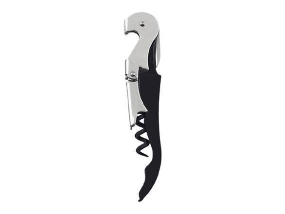 Truetap Soft Touch Black Double Hinged Corkscrew