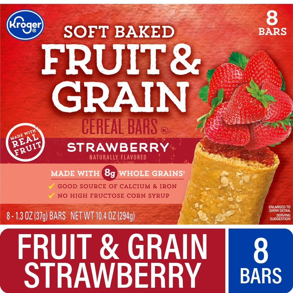 Kroger® Fruit and Grain Strawberry Cereal Bars