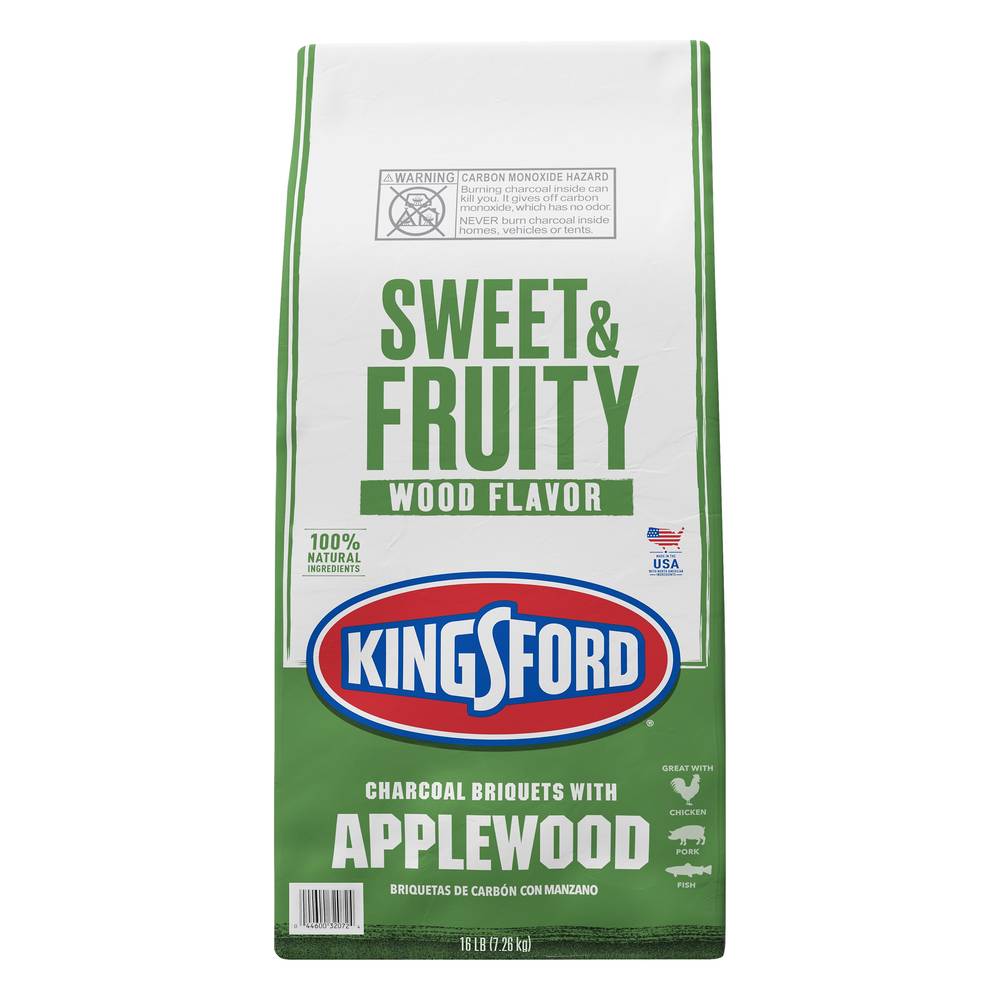 Kingsford Sweet & Fruity Wood Flavor Charcoal Briquets With Applewood