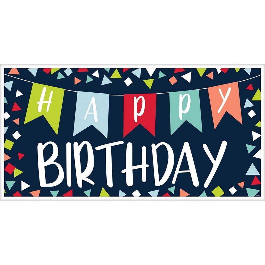 Party City a Reason To Celebrate Happy Birthday Banner (unisex/multi)