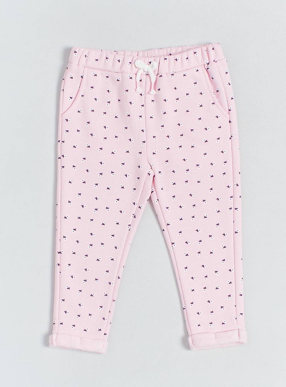 Tribu pantalón bolsillos y estampado completo rosado pastel 't/2a