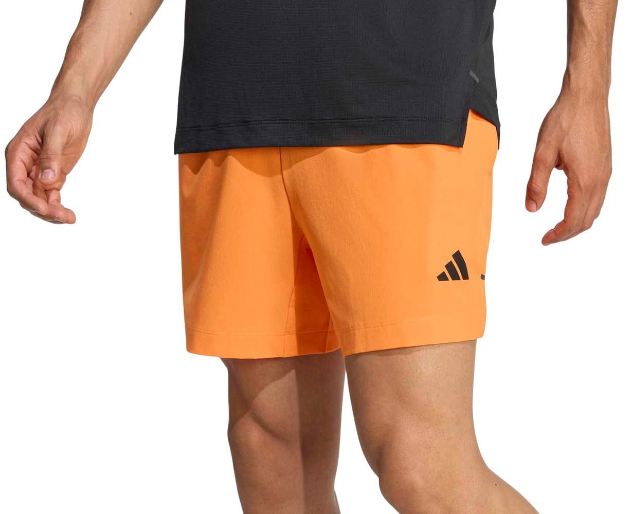 adidas Men's Designed for Training 5'' Essentials Shorts (Pure Orange, M)